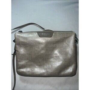 MZ WALLACE PIPPA BEDFORD NYLON CROSSBODY BAG - BEIGE IN GLAZED LINEN